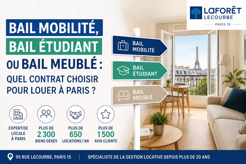bail mobilité, bail meublé, étudiant